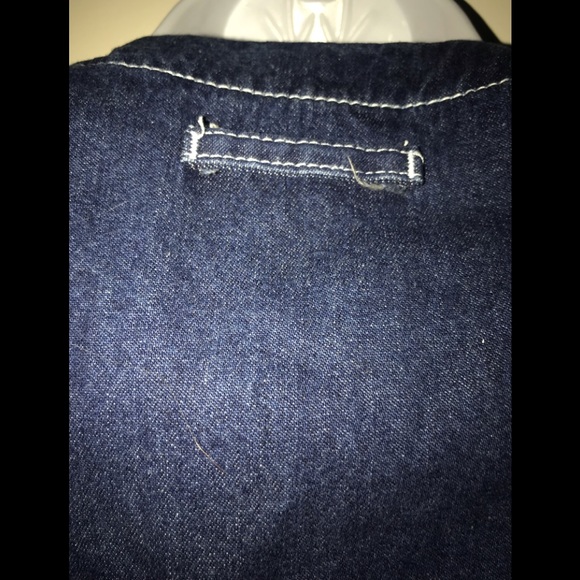 VINTAGE NADA NUFF by CONTEMPO CASUALS DENIM size 5 DOWN BUTTON long dress - Picture 15 of 16